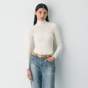 Aritzia Only Turtleneck in Heather Light Oatmeal